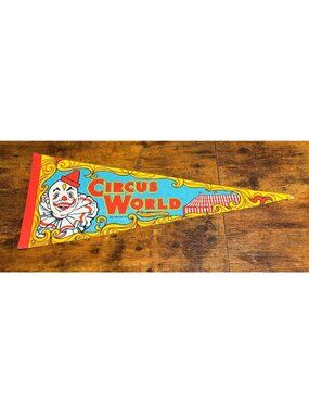 Vintage 1983 Circus World Orlando, Florida pennant